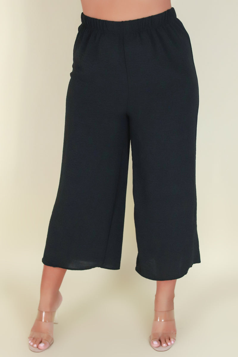 Jeans Warehouse Hawaii - PLUS PLUS WOVEN CASUAL CAPRIS - CAST A SPELL PANTS | By ZENOBIA