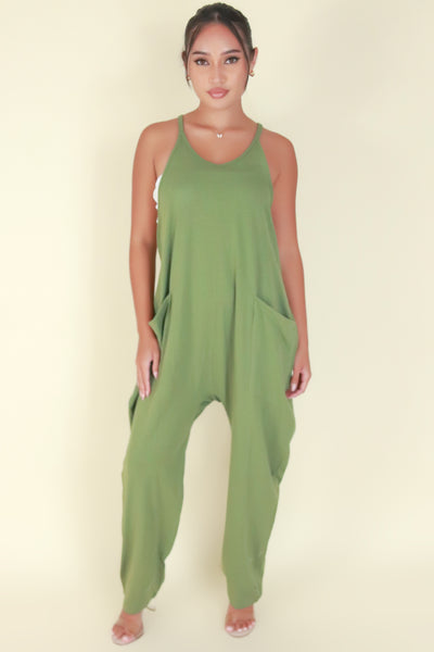 Jeans Warehouse Hawaii - SOLID CASUAL JUMPSUITS - PUTTING IT OUT THERE JUMPSUIT | By FULL CIRCLE TRENDS