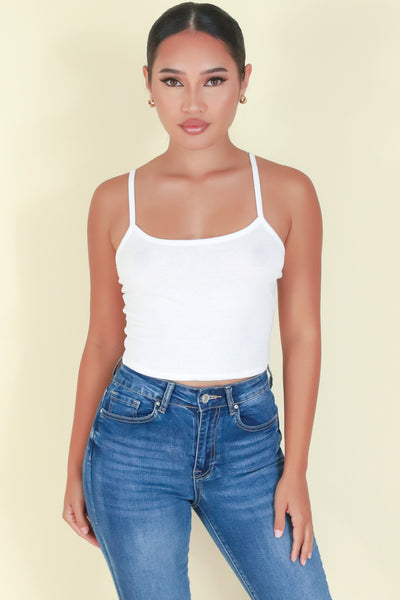 Jeans Warehouse Hawaii - TANK/TUBE SOLID BASIC - CAUGHT IN THE ACT TOP | By CRESCITA APPAREL/SHINE I