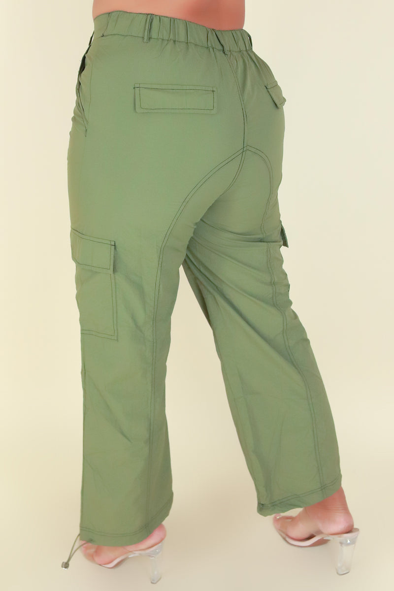 Jeans Warehouse Hawaii - PLUS CASUAL WOVEN SOLID PANTS - KEEP IT CLEAN PANTS | By ZENOBIA