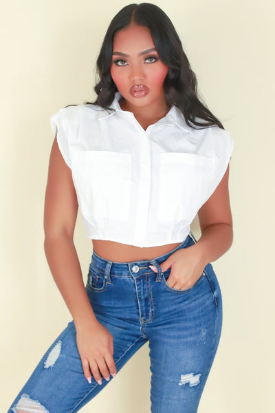 Jeans Warehouse Hawaii - S/S SOLID WOVEN CASUAL TOPS - THE THRILLS TOP | By PASSPORT/MS BUBBLES