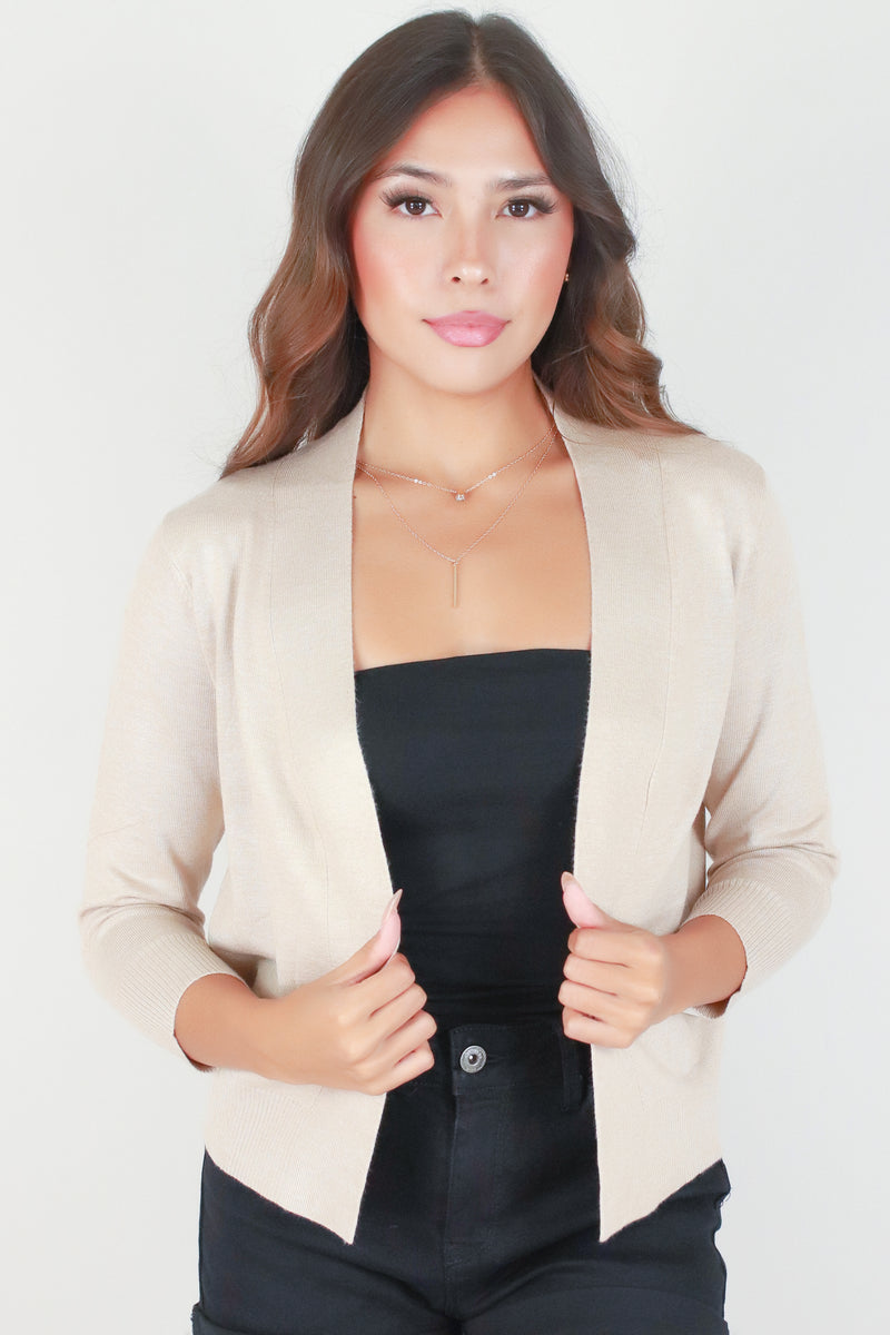 Jeans Warehouse Hawaii - SOLID SHT SLV CARDIGANS - NEW JOB CARDIGAN | By CIELO