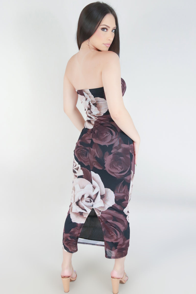 Jeans Warehouse Hawaii - TUBE LONG PRINT DRESSES - GOING AROUND TOWN DRESS | By PAPERMOON/ B_ENVIED