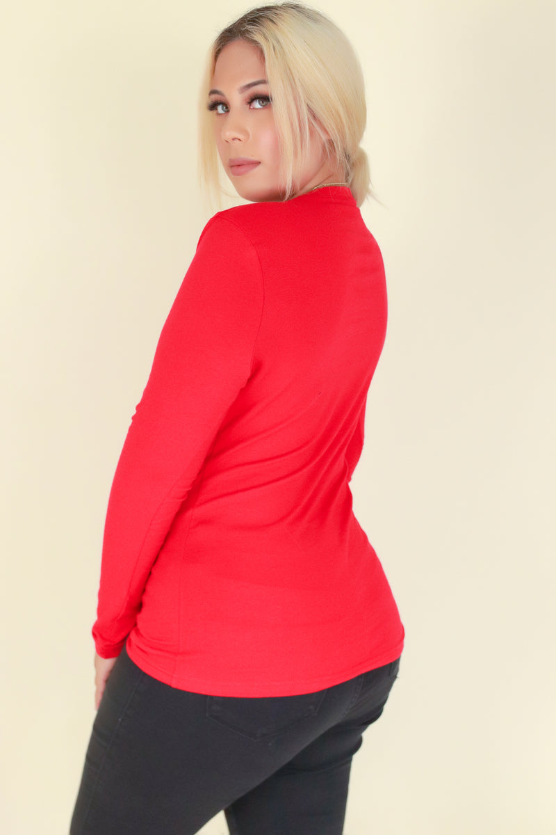 Jeans Warehouse Hawaii - PLUS BASIC LONG SLEEVE TEES - SO CLASSIC TOP | By ROSIO
