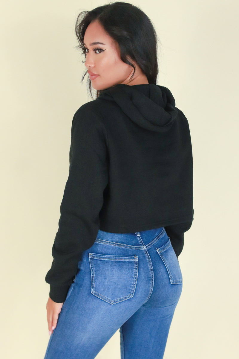 Jeans Warehouse Hawaii - HOODIES - NOT IN THE MOOD CROP JACKET | By ROSIO