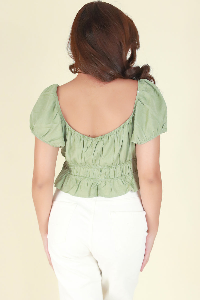 Jeans Warehouse Hawaii - S/S SOLID WOVEN CASUAL TOPS - FOR THE DAY TOP | By BLASHE