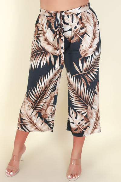 Jeans Warehouse Hawaii - PLUS PLUS PATTERNED CAPRIS - IN THE ZONE PANTS | By ZENOBIA