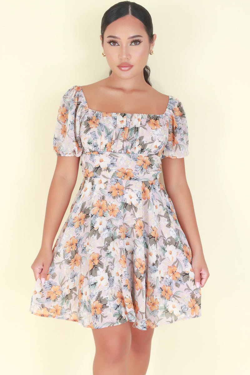 Jeans Warehouse Hawaii - SLEEVE SHORT PRINT DRESSES - IN A DREAM DRESS | By PAPERMOON/ B_ENVIED