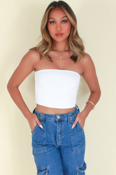 Jeans Warehouse Hawaii - SL CASUAL SOLID - LEAVE IT ALONE TUBE TOP | By LOVE POEM