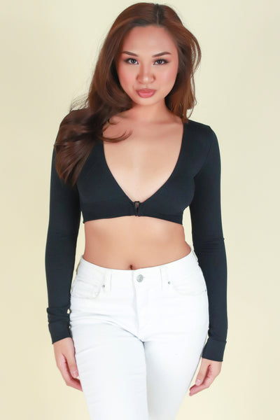 Jeans Warehouse Hawaii - LS CASUAL SOLID - WON'T CHANGE CROP TOP | By ANWND