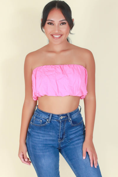 Jeans Warehouse Hawaii - TANK SOLID WOVEN CASUAL TOPS - NO TIME CROP TOP | By LELIS