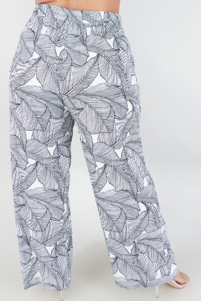 Jeans Warehouse Hawaii - PLUS PRINT WOVEN CAPRI'S - I'M OUT OF HERE PANTS | By HAUTE FOX
