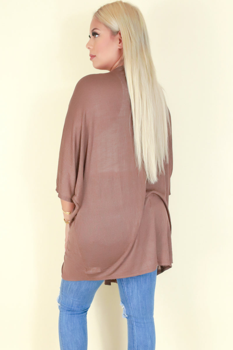 Jeans Warehouse Hawaii - PLUS SOLID SHT SLV CARDIGANS - ABOUT TIME CARDIGAN | By AMBIANCE APPAREL