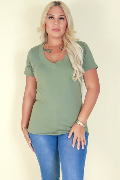 Jeans Warehouse Hawaii - PLUS BASIC V NECK TEES - CATCH YOU LATER TEE | By AMBIANCE APPAREL