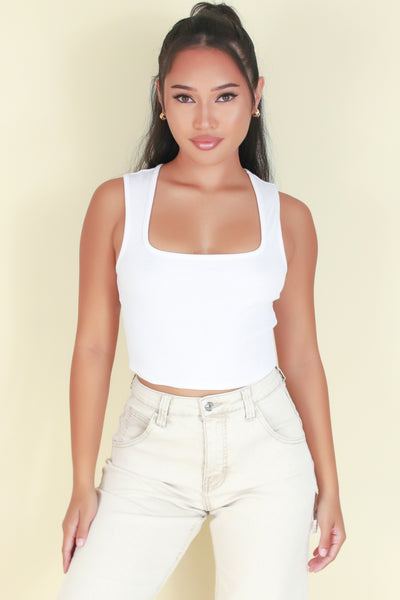 Jeans Warehouse Hawaii - SL CASUAL SOLID - BELIEVE ME CROP TOP | By CRESCITA APPAREL/SHINE I