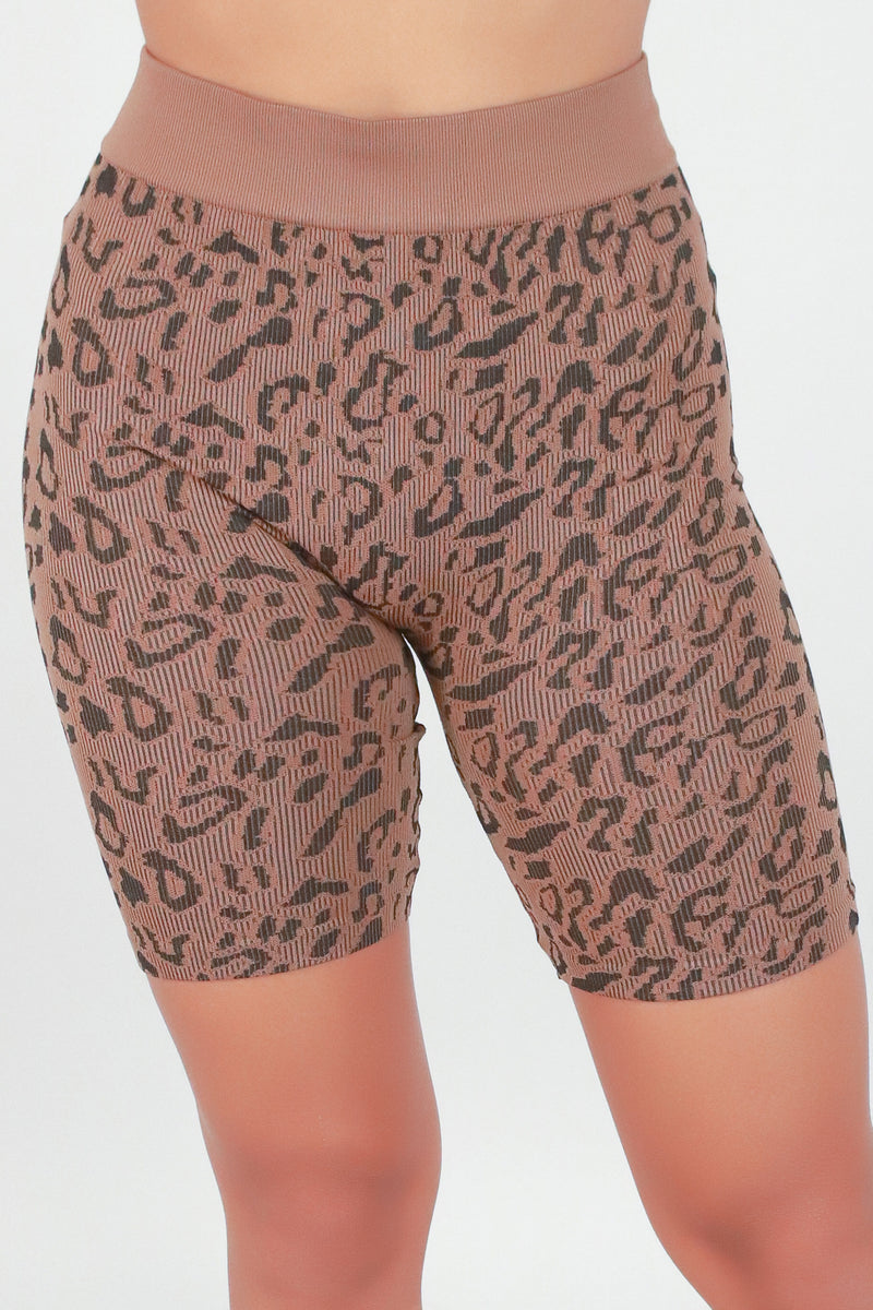 Jeans Warehouse Hawaii - BIKE SHORTS - ON THE PROWL BIKER SHORTS | By CRESCITA APPAREL/SHINE I