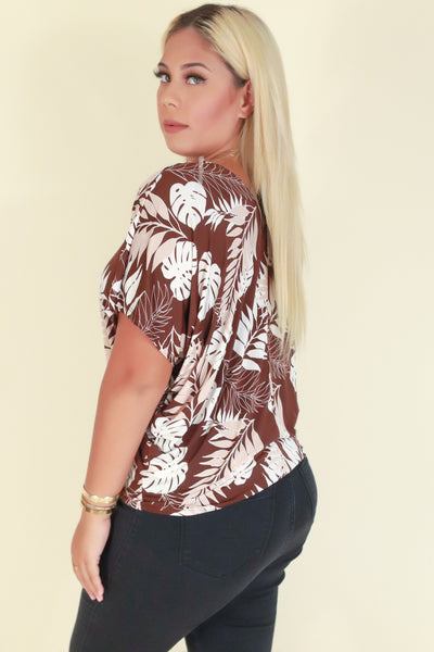 Jeans Warehouse Hawaii - PLUS PRINTED S/S - TAKE IT THERE TOP | By ZENOBIA