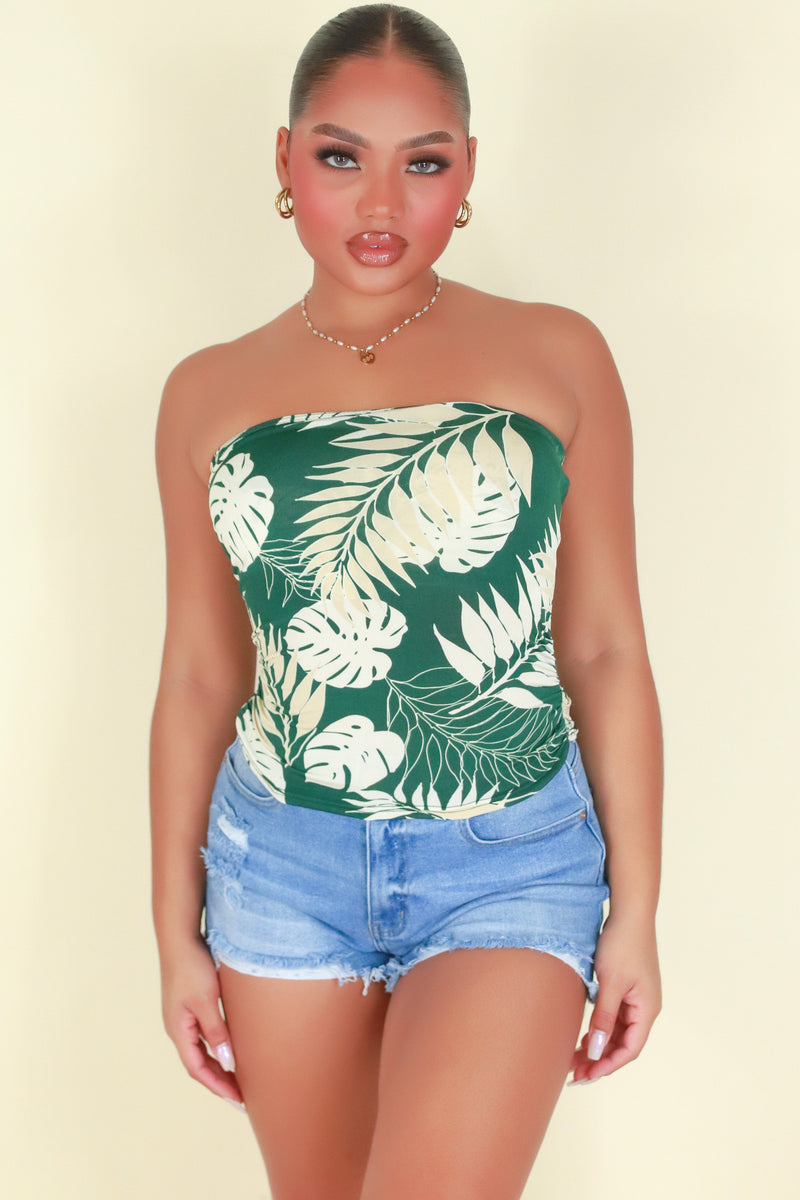 Jeans Warehouse Hawaii - SL PRINT - TURN YOU DOWN CROP TOP | By PAPERMOON/ B_ENVIED