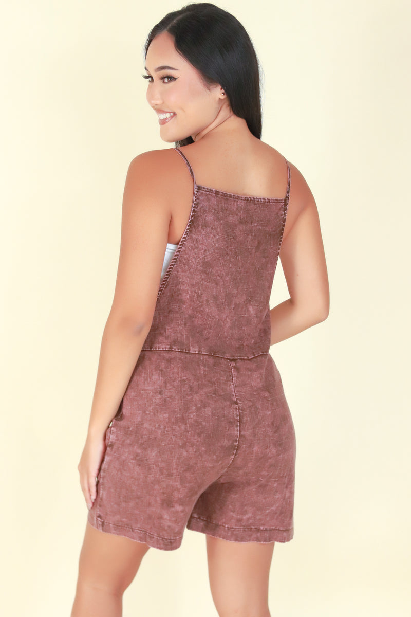 Jeans Warehouse Hawaii - SOLID CASUAL ROMPERS - DO ME A FAVOR ROMPER | By ZENANA (KC EXCLUSIVE,INC