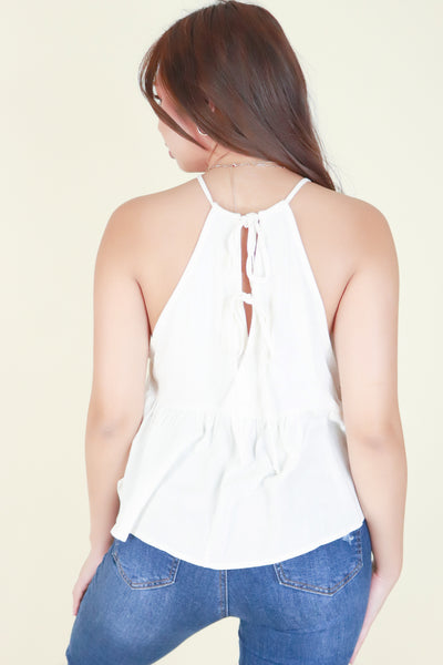 Jeans Warehouse Hawaii - TANK SOLID WOVEN CASUAL TOPS - DON'T LOSE HOPE TOP | By SEASONAL OFF PRICE