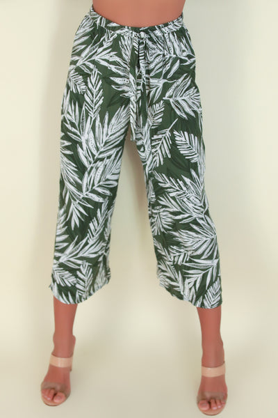 Jeans Warehouse Hawaii - PRINT WOVEN CAPRI'S - TAKE YOUR TIME PANTS | By LUZ