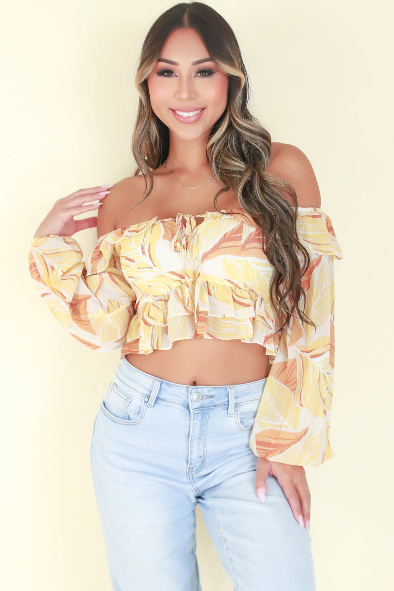 Jeans Warehouse Hawaii - L/S PRINT WOVEN DRESSY TOPS - LIKE WHAT YOU SEE TOP | By PRIVY