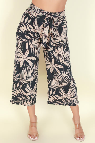 Jeans Warehouse Hawaii - PRINT KNIT CAPRI'S - CAN'T DESCRIBE IT PANTS | By PAPERMOON/ B_ENVIED