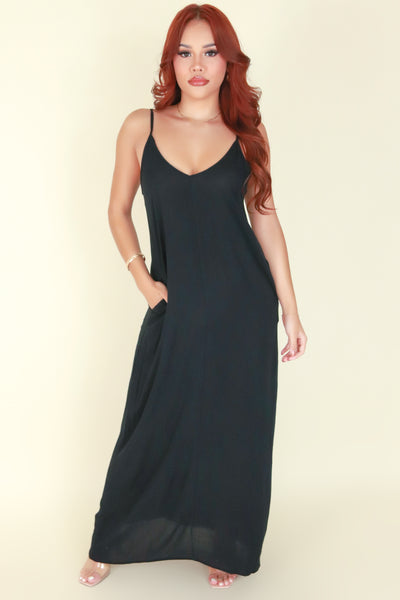 Jeans Warehouse Hawaii - S/L LONG SOLID DRESSES - TILL NEXT TIME DRESS | By POPULAR 21