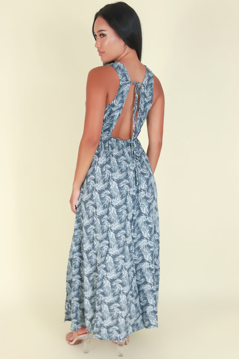 Jeans Warehouse Hawaii - S/L LONG PRINT DRESSES - NOT AGAIN DRESS | By BLUE B COLLECTION
