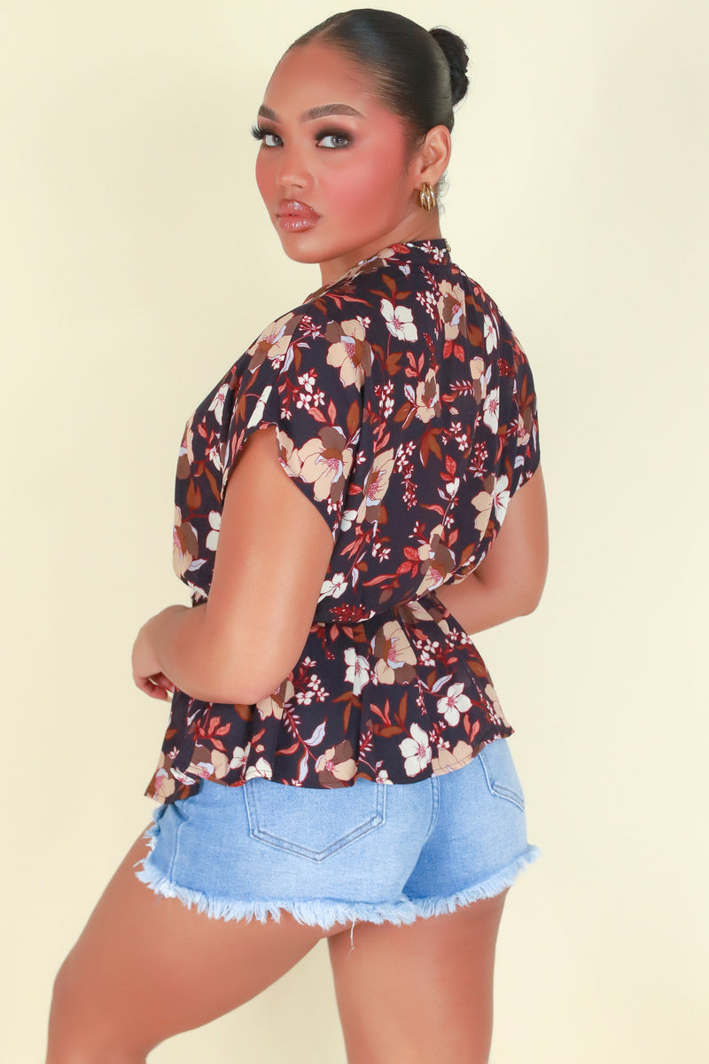 Jeans Warehouse Hawaii - S/S PRINT WOVEN DRESSY TOPS - CHANGE IT UP TOP | By TIMING