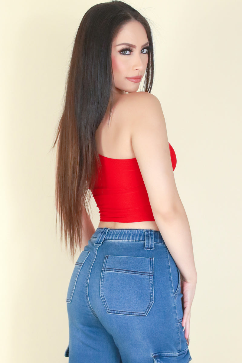 Jeans Warehouse Hawaii - SL CASUAL SOLID - FLIRT CROP TOP | By BETTER BE