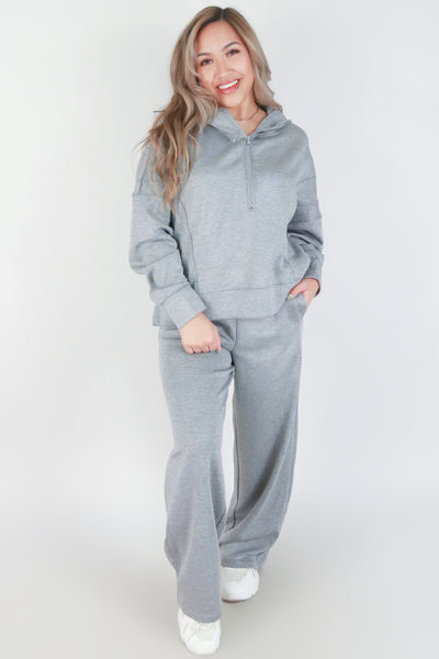Jeans Warehouse Hawaii - SOLID KNIT PANTS - WIDE LEG PANTS WITH POCKETS | By VERY J