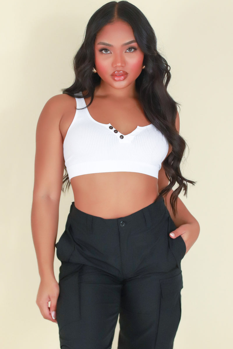 Jeans Warehouse Hawaii - SL CASUAL SOLID - LOST YOU CROP TOP | By CRESCITA APPAREL/SHINE I
