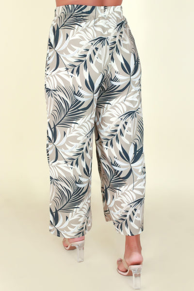 Jeans Warehouse Hawaii - PRINT WOVEN CAPRI'S - ALL THE ABOVE PANTS | By LUZ