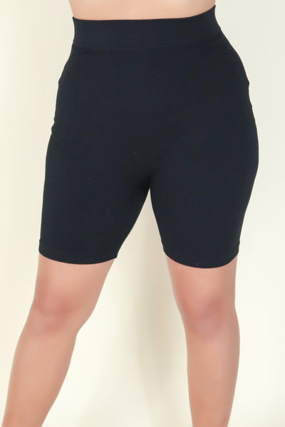 Jeans Warehouse Hawaii - PLUS Knit Shorts - FIND THE TIME BIKE SHORTS | By FULL CIRCLE TRENDS