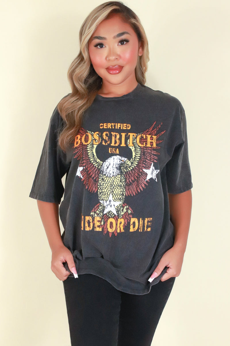 Jeans Warehouse Hawaii - S/S SCREEN - RIDE OR DIE TOP | By ORGANIC GENERATION
