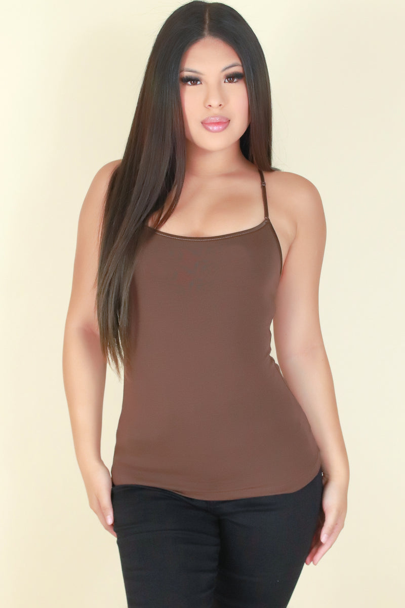 Jeans Warehouse Hawaii - TANK/TUBE SOLID BASIC - SETTLE DOWN CAMI | By AMBIANCE APPAREL