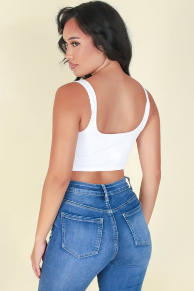 Jeans Warehouse Hawaii - TANK/TUBE SOLID BASIC - THINK ABOUT IT CROP TOP | By CRESCITA APPAREL/SHINE I
