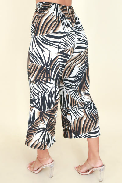 Jeans Warehouse Hawaii - PRINT KNIT CAPRI'S - SWITCH UP PANTS | By PAPERMOON/ B_ENVIED