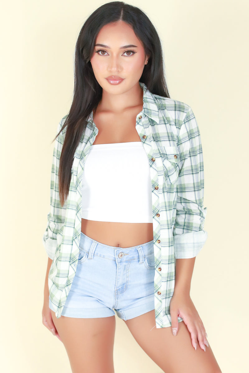 Jeans Warehouse Hawaii - LS PRINT - STORE IT AWAY TOP | By FASHION CARGO