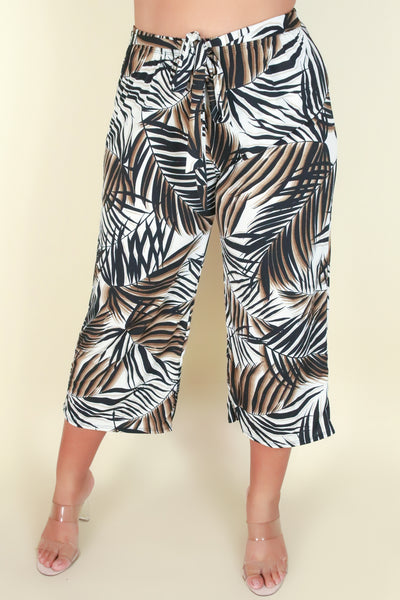 Jeans Warehouse Hawaii - PLUS PLUS PATTERNED CAPRIS - WHAT I DO PANTS | By ZENOBIA
