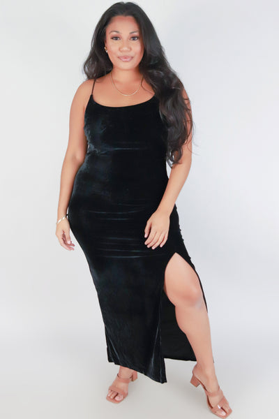 Jeans Warehouse Hawaii - PLUS PLUS SOLID KNIT DRESSES - LET'S TALK ABOUT IT MAXI DRESS | By POPULAR 21