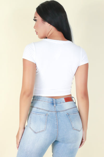 Jeans Warehouse Hawaii - S/S SOLID BASIC - IMAGINE THAT TOP | By POPULAR 21