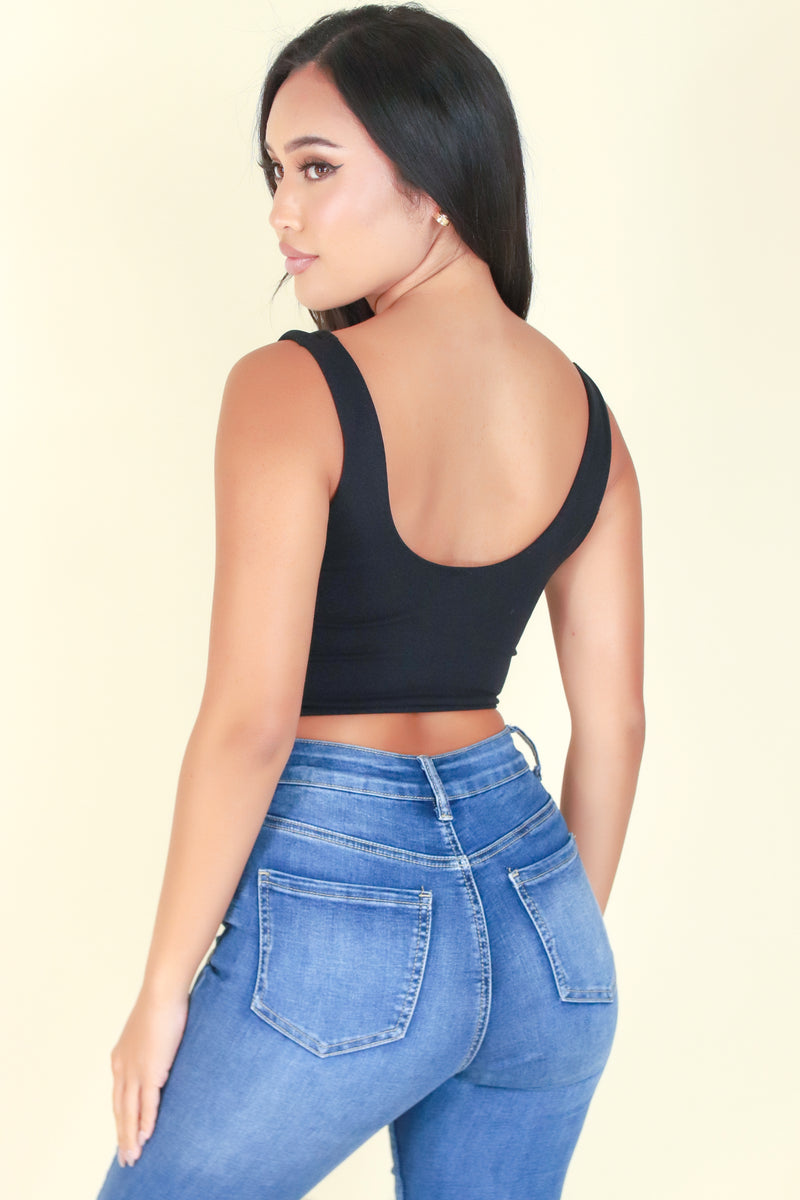 Jeans Warehouse Hawaii - SL CASUAL SOLID - SMALL DELAY CROP TOP | By ANWND
