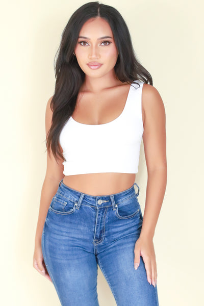 Jeans Warehouse Hawaii - SL CASUAL SOLID - SMALL DELAY CROP TOP | By ANWND
