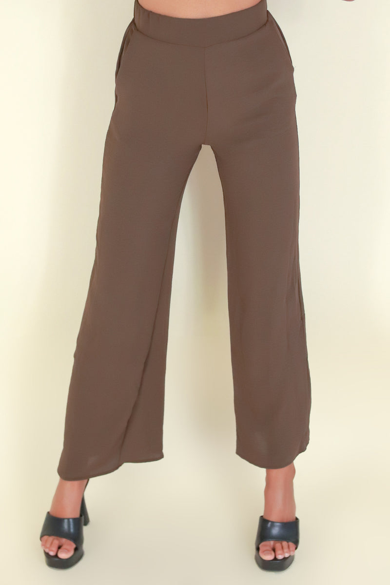 Jeans Warehouse Hawaii - SOLID WOVEN PANTS - KNOW WHAT IM SAYING PANTS | By PAPERMOON/ B_ENVIED