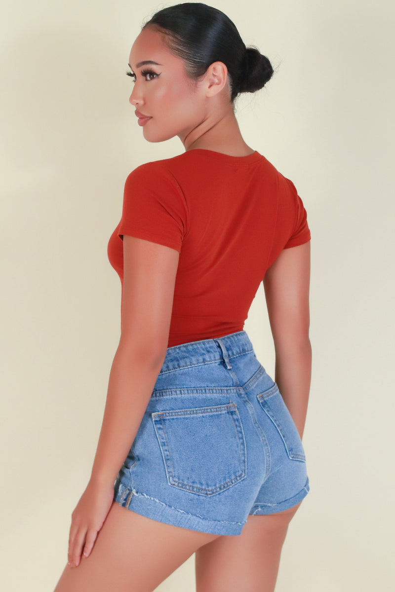 Jeans Warehouse Hawaii - S/S SOLID BASIC - EVERY GIRL NEEDS THIS TOP | By SHINE IMPORTS /BOZZOLO