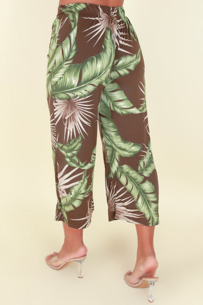 Jeans Warehouse Hawaii - PRINT KNIT CAPRI'S - NICE SURPRISE PANTS | By PAPERMOON/ B_ENVIED