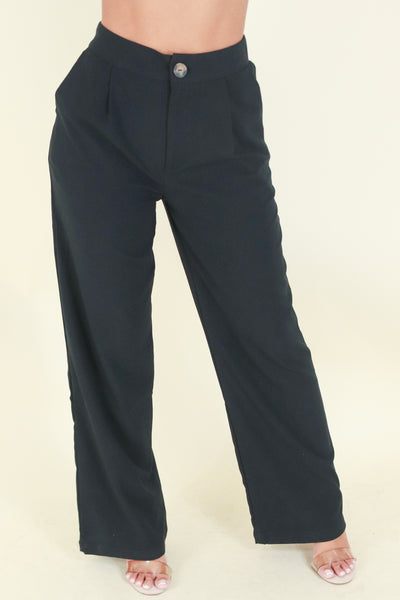 Jeans Warehouse Hawaii - ACTIVE KNIT PANT/CAPRI - 20240306 - pant trouser 1btn 2pk 29' - BLACK | By AMBIANCE APPAREL