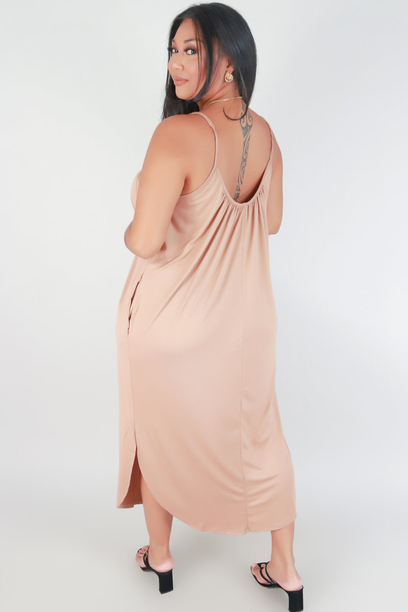 Jeans Warehouse Hawaii - PLUS PLUS SOLID KNIT DRESSES - YOU MAKE IT EASY DRESS | By STYLE TREE INC